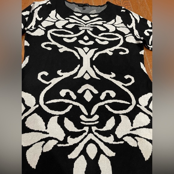 Derek Heart Black and White Long Sleeve Dress - Picture 11 of 12